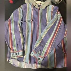 Men’s Vintage Point Zero Apache Style Hooded Shirt